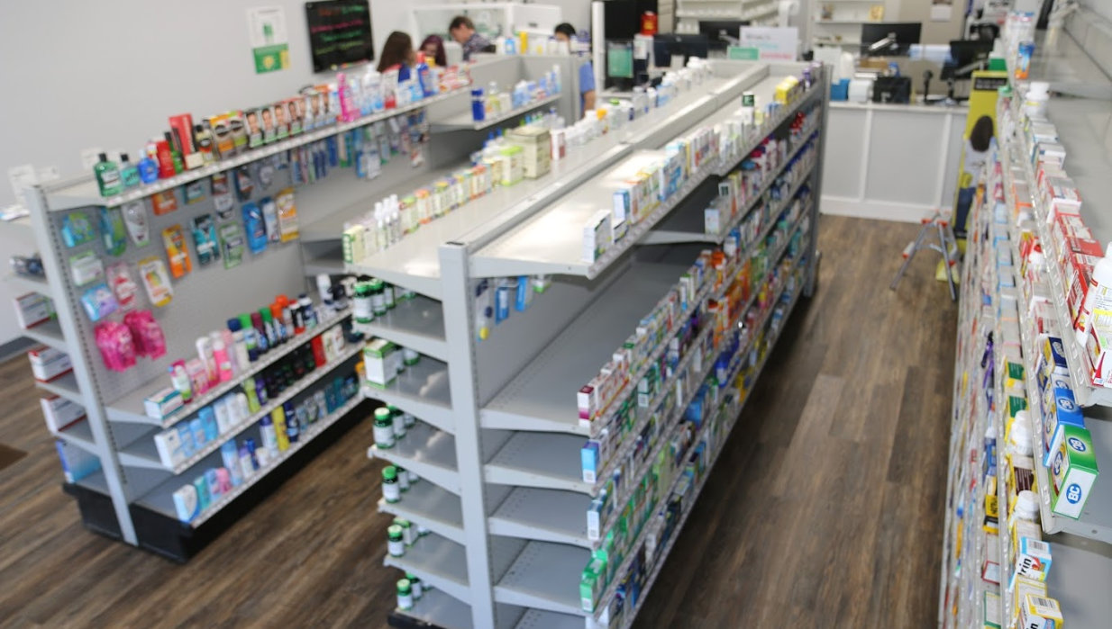 inside of a pharmacy