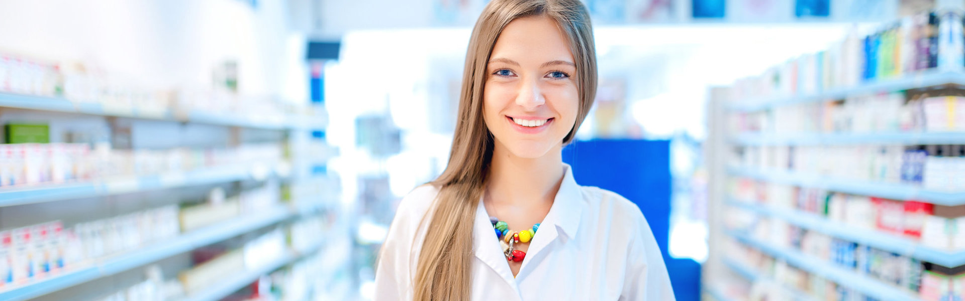 smiling female pharmacist